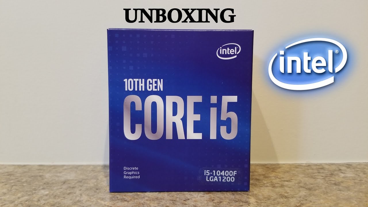 Intel Core i5-10400F CPU Processor unboxing