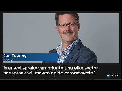 Uitgelicht! Maandag 4 januari 2021 - Jan Toering (CGMV) over vaccinatie zorgpersoneel