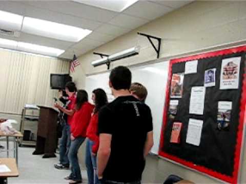 Ambassador sending sweet  Valentines @ Bloomingdale High School 021210