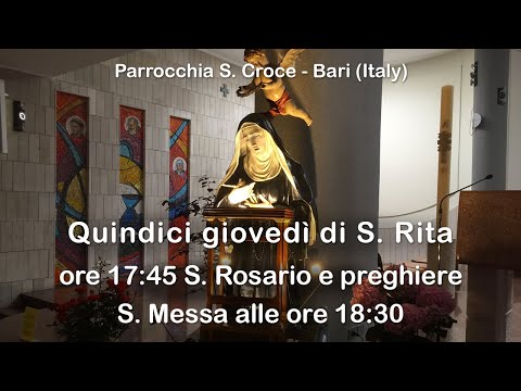 Giovedì di S. Rita e S. Messa - 10/02/2022 ore 17:45 - Parrocchia Santa Croce - Bari