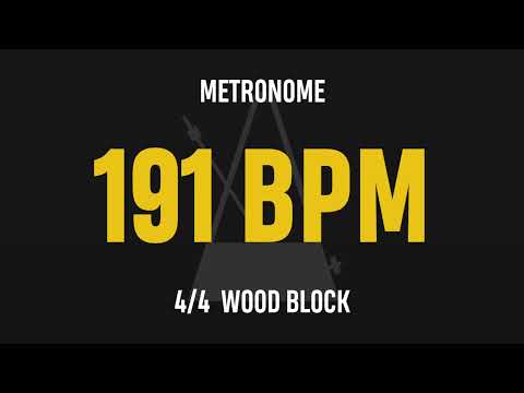 191 BPM 4/4 - Best Metronome (Sound : Wood block)