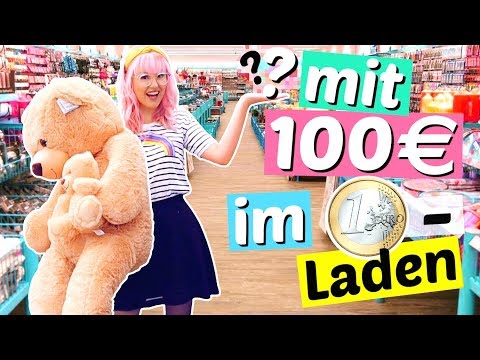 100€ im 1€ Laden ausgeben 😳 | ViktoriaSarina