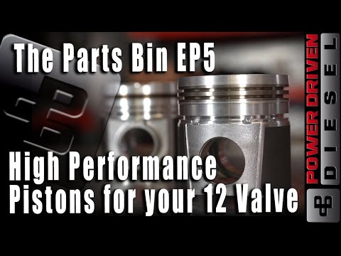 12 Valve Cummins High Performance Street Pistons | Parts Bin EP 5 | Power Driven Diesel