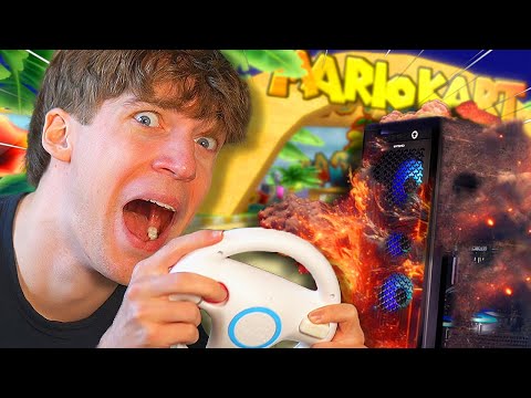 PC DESTROYED because of MARIO KART WII CHALLENGE?!