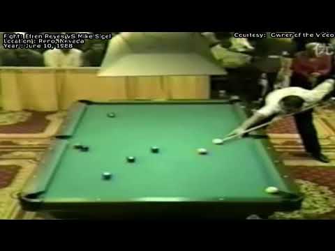 1988 -  Efren Reyes vs Mike Sigel at Reno Nevada June 10, 1988 || History