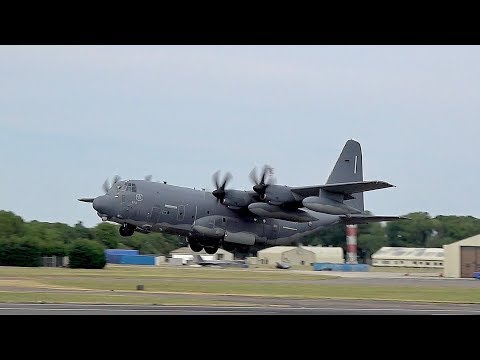 Lockheed Martin MC-130J Hercules Commando II USAF departure at RAF Fairford RIAT 2017 AirShow