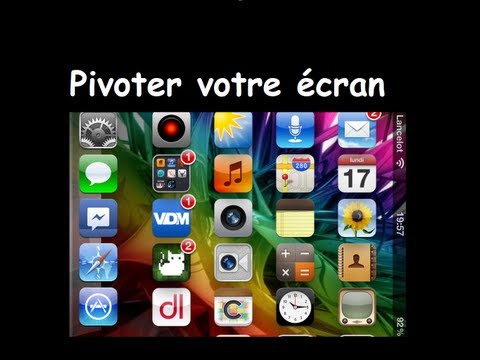 comment regler rotation sur iphone