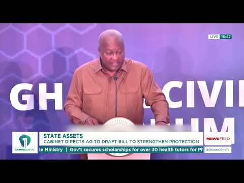 President Mahama Announces New Bill to Safeguard State Assets and Public Property