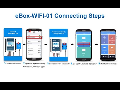 EPEVER eBox-WIFI-01 Bluetooth Adapter Operation by Mobile Phone APP in Android system