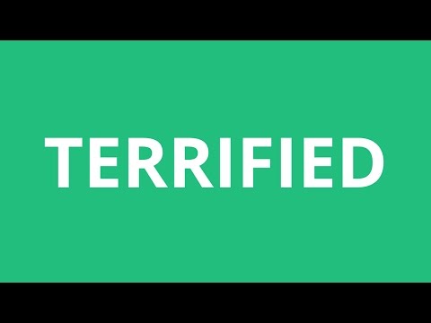 Part of a video titled How To Pronounce Terrified - Pronunciation Academy - YouTube