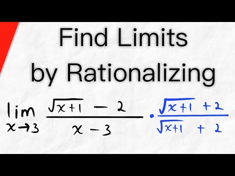 Evaluating Limits by Rationalizing | Calculus 1