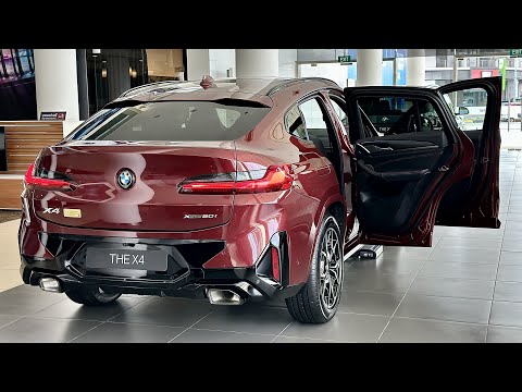 2023 BMW X4 xDrive 20i M Sport Package - Piedmont Red Color | Exterior and Interior Details