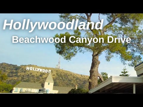 Beachwood Canyon HOLLYWOOD HILLS Drive 4K | Beautiful Old Hollywood Homes | Relaxing Jazz Soundtrack