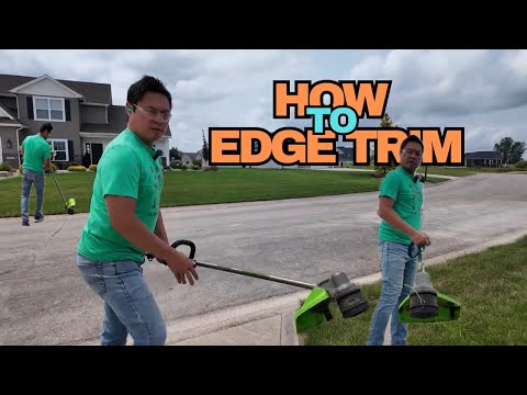 How to Edge & Trim Grass with Weed Wacker | Demo Greenworks 80V Gen 3 17'' Brushless String Trimmer