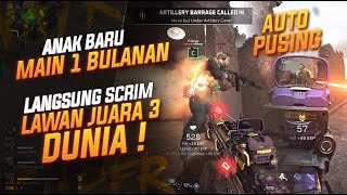 AMPUNNN !! ANAK BARU MAIN SEBULAN SETENGAH LANGSUNG SCRIM LAWAN JUARA 3 DUNIA !!  #deltaforce