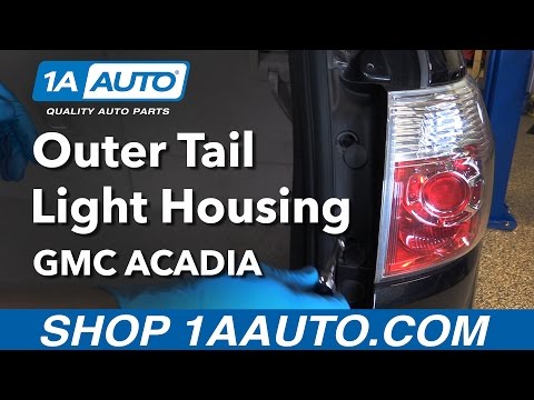 thumbnail image 2 of DTMOTO Pair Left+Right Tail Lights For GMC Acadia 2007-2012 – Red Lens Chrome Housing – LED 2 of 5