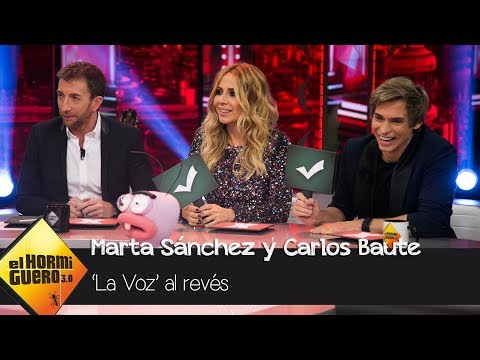 Carlos Baute y Marta Sánchez son jurado de 'La Voz al Revés' - El Hormiguero 3.0