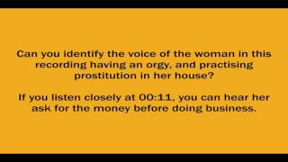 Who's having an orgy and doing prostitution?