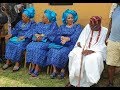 Check Out Oba Adedapo Tejuoso & 3 Wives Majestic Entrance To Ebenezer Obey 77th Birthday Party