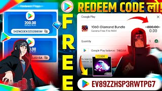 NEW FREE REDEEM CODE METHOD | FREE FIRE REDEEM CODE | FREE REDEEM CODE APP | GOOGLE PLAY REDEEM CODE