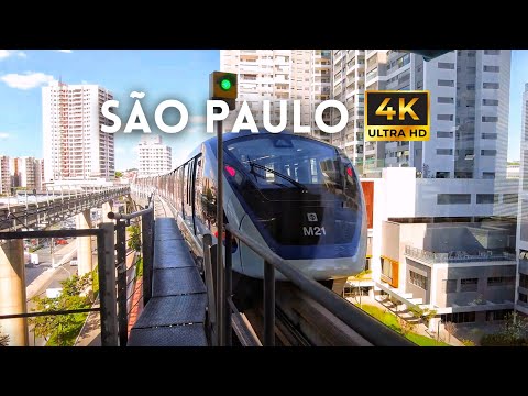 🇧🇷 Utilizando o Monotrilho em São Paulo | Walking 4K
