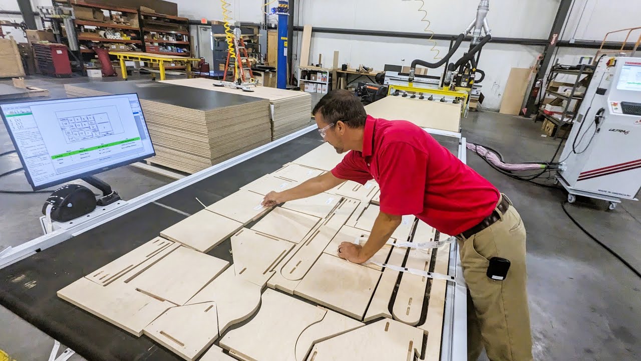 Nested Based Work Cell Machining MDF Doors