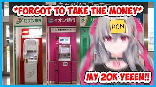 Riona couldn't forgive herself for almost losing 20k yen at the ATM