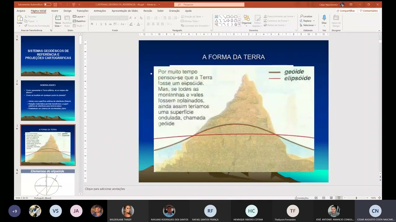 Aula 01B -  Cartografia e Sistemas de Referência