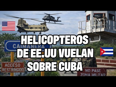 URGENTE: CUBANOS FILMAN HELICÓPTERO DE EE.UU VOLANDO SOBRE TIERRA CUBANA❗