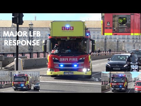 LFB A241, A243, A242, A236, And E341 Caught Responding to a High Rise AFA