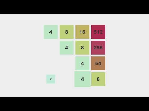 Simplified 2048 Agent Full Game