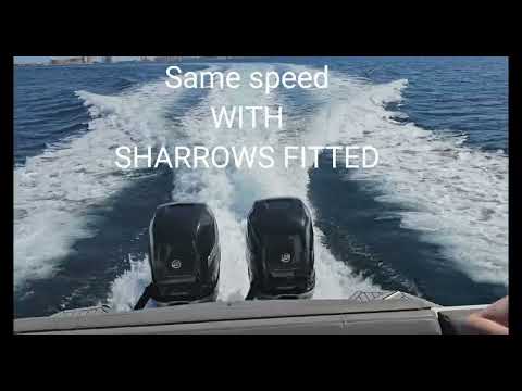 Sharrow Props on a Cruisers Yachts 338 OB