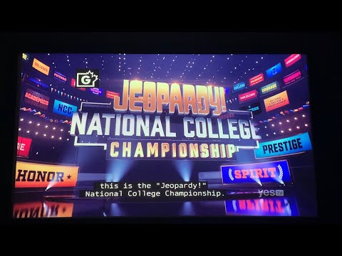 Jeopardy National College Championship 2022, intro - QF Day 1, Game 1 (2/8/22)