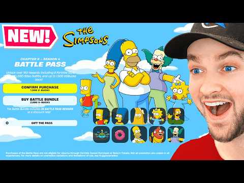 *NEW* Fortnite Simpsons BATTLE PASS!