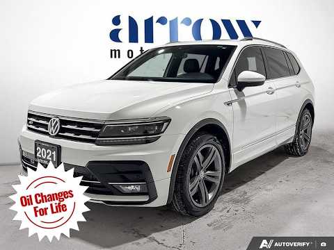 2021 Volkswagen Tiguan Highline 4MOTION in White for sale at Arrow Motors in Aylmer, ON