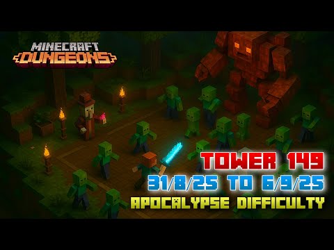 The Tower 149 [Apocalypse] Full Climb, Guide & Strategy, Minecraft Dungeons Fauna Faire