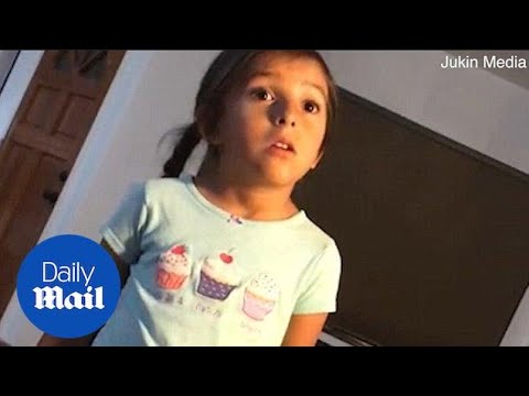 Hilarious moment little girl teaches dad how to be nice