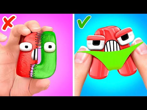 ¡Por favor rescata las letras! 😵 *Trucos de playa con Alphabet Lore* Video satisfactorio