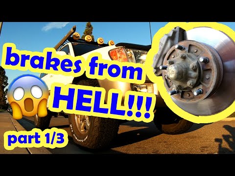 Brake job from HELL!! the most involving brake job Land crusier 100 LX470