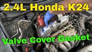 Honda 2.4L Valve Cover Gasket Replacement - K24 Engine