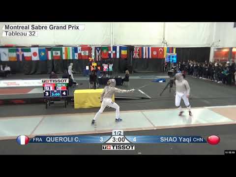 2020 152 T32 05 F S Individual Montreal CAN GP YELLOW SHAO CHN vs QUEROLI FRA
