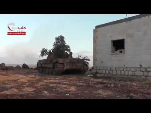Syria Rebel Tank Targets Assad Army in Aleppo Countryside Villages 9-21-13