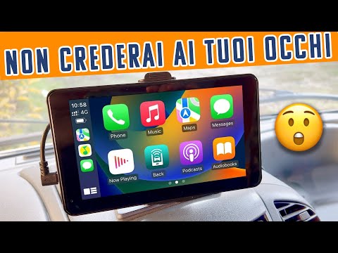 NON CAMBIARE L' AUTORADIO. QUESTO DISPLAY FA TUTTO! 🤩 APPLE CarPlay ANDROID Auto WIRELESS a €70