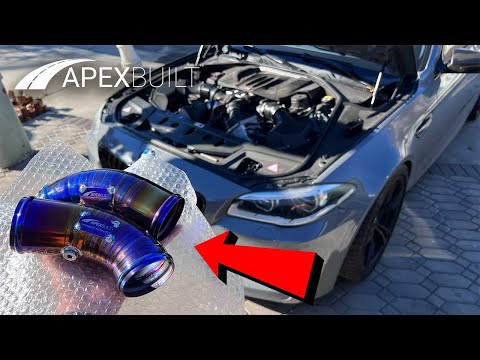 Installing Titanium Charge Pipes On My F10 M5 !! *LOOKS INSANE*
