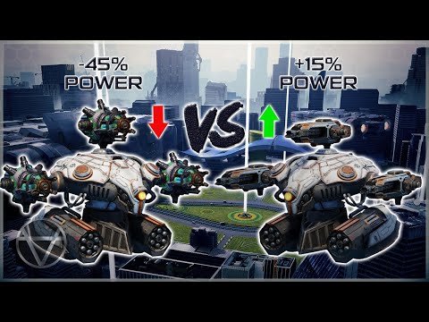 Mogwan (-45%) VS Shatter (+15%) – Mk3 Comparison | War Robots