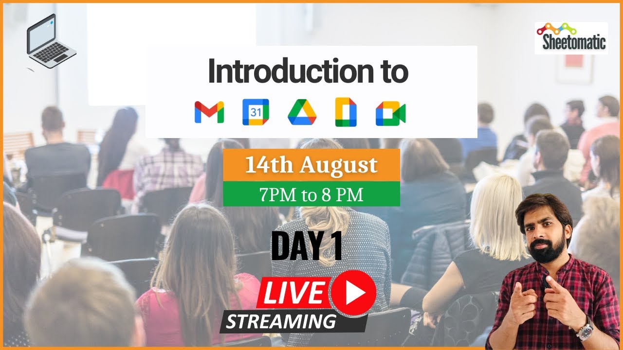 Day1 | Google Workspace Live Workshop | GMAIL - CHAT, SPACE, MEET | DRIVE [Hindi]
