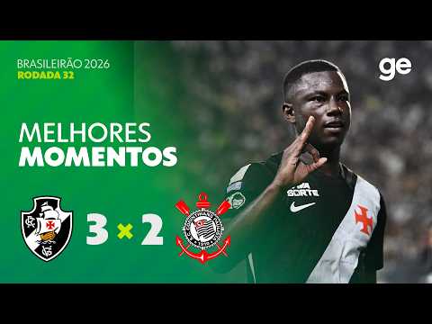Gols e melhores lances de Vasco da Gama x Corinthians