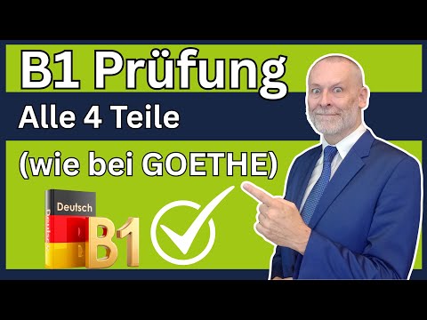 📘Schaffst du diese B1-Prüfung nach GOETHE? | Kompletter Test mit Hören, Schreiben, Sprechen, Lesen