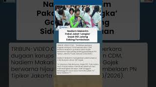 NADIEM PAKAI JAKET 'LANGKA' Milik Mulyono Jelang Sidang Pembelaan Kasus Chromebook