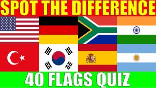 Find the WRONG FLAG Game | Test Your Attention Skills